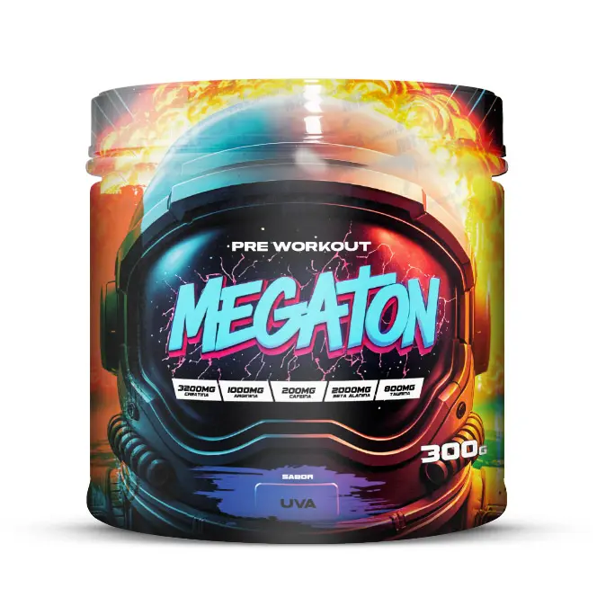 Pré-treino Megaton - 300g - MK Suplementos