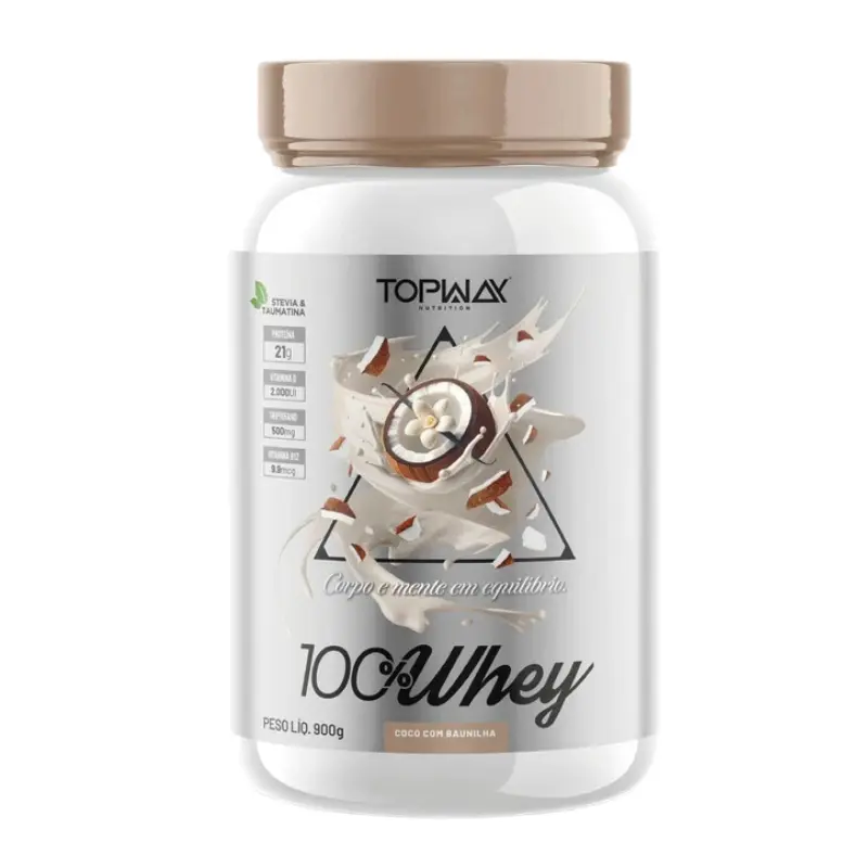 WHEY Protein 100% - 900g pote - TOPWAY