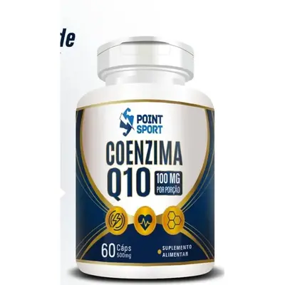 Coenzima Q10 100mg por cápsula - 60 caps - Point Sport suplementos