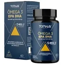 Ômega 3 EPA concentrado - 60 cps - TOPWAY